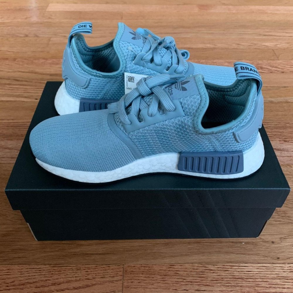 Adidas NMD R1 Grey / Steel Womens Shoes - Picture 2 of 7